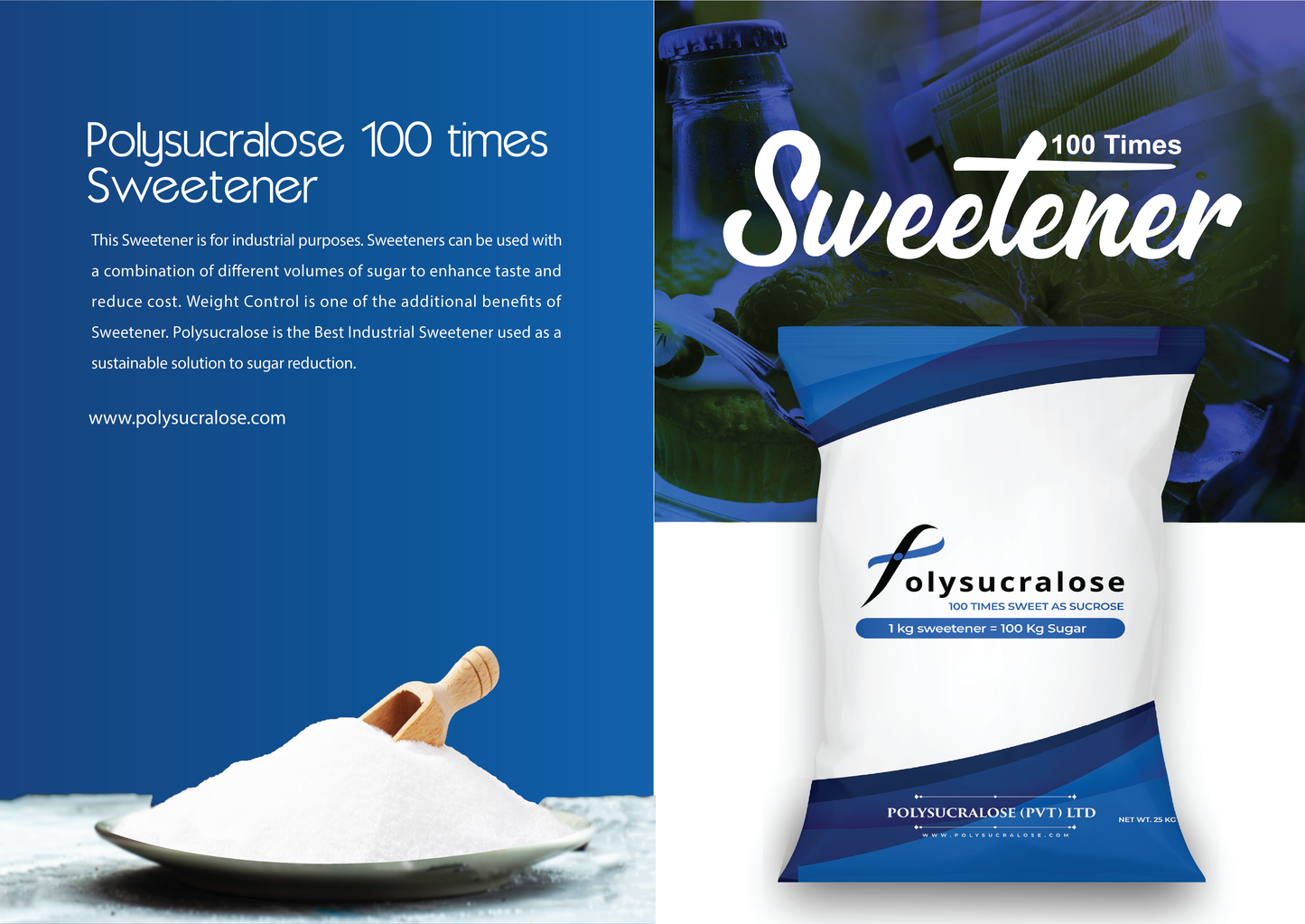 POLY SUCRALOSE 100 TIMES SWEETENER