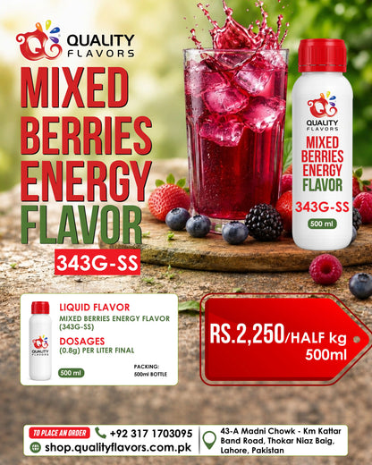 Mixed Berries energy flavor 343G-SS