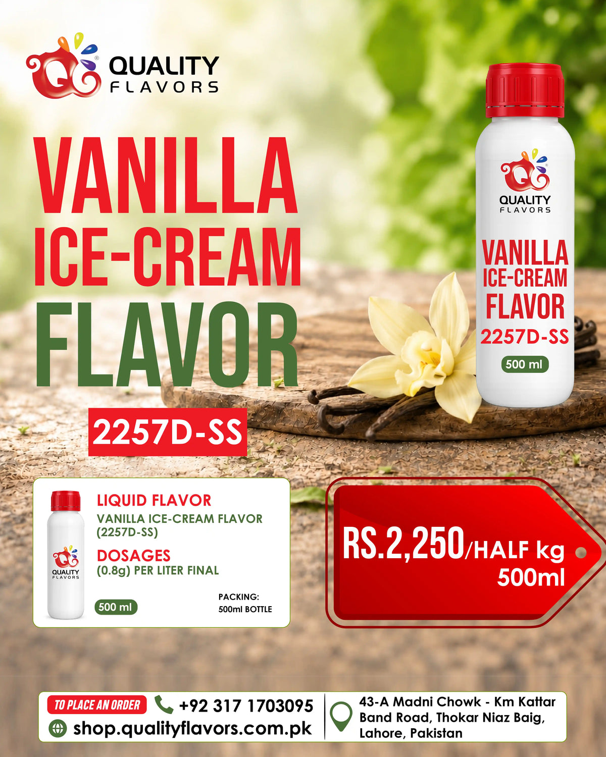 Vanilla Ice-cream Flavor 2257D-SS