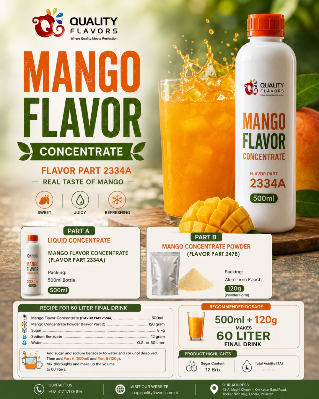 Mango Flavor Concentrate For Juice-2334