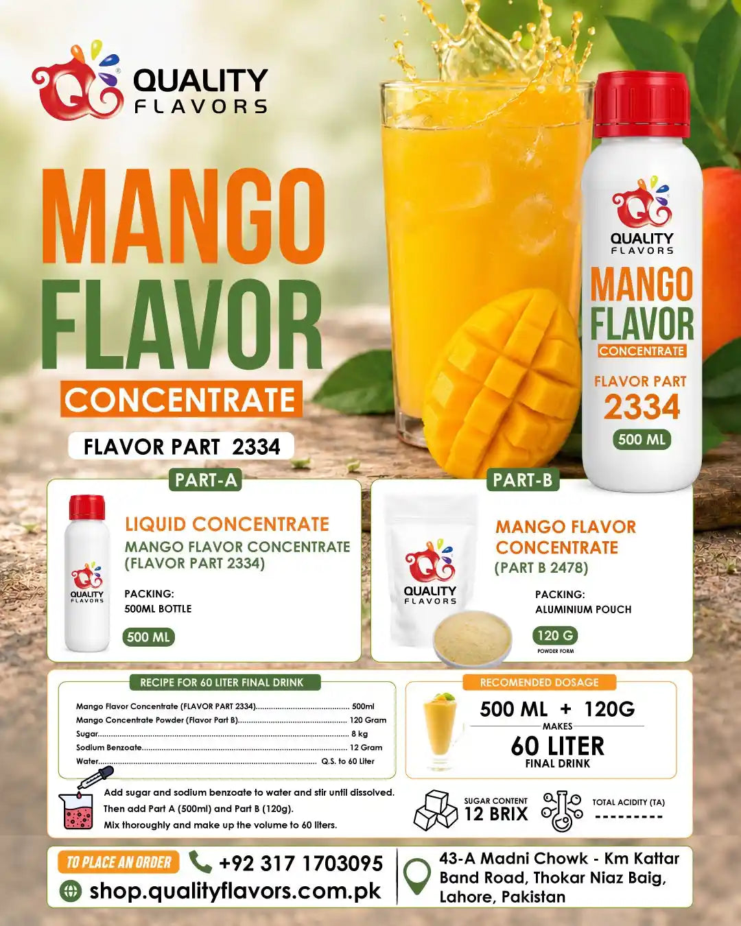 Mango Flavor Concentrate (Part 2) 2478-B